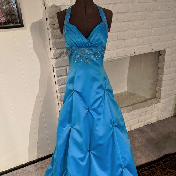 blue debs dresses